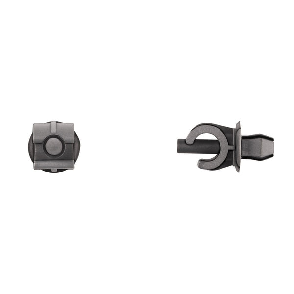 Blk Nyln Hood Rod Retainers 7mm Sq Hole 8mm Rod Size PK25