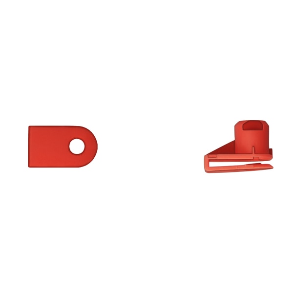 Red Nyln U Type Nuts #12 Screw P/R Up To 2mm PK25