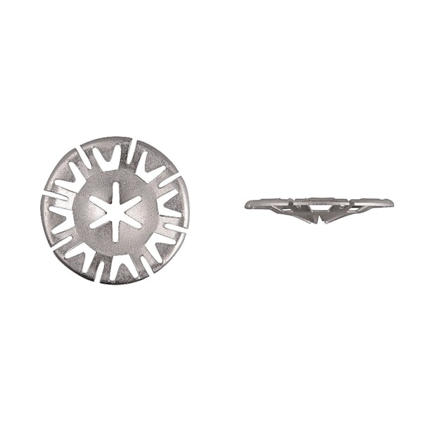 Dacromet Push Type Ret 5mm Stud Size 30mm OD PK25