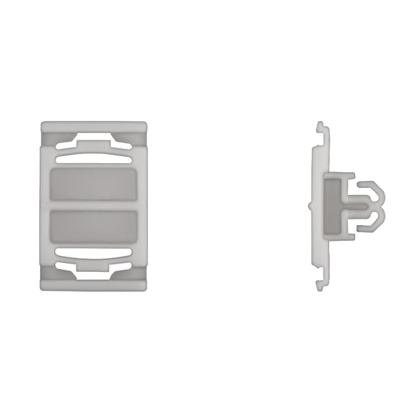 Wht Nyln Door Panel Ret 22mm W 35mm OA L PK25