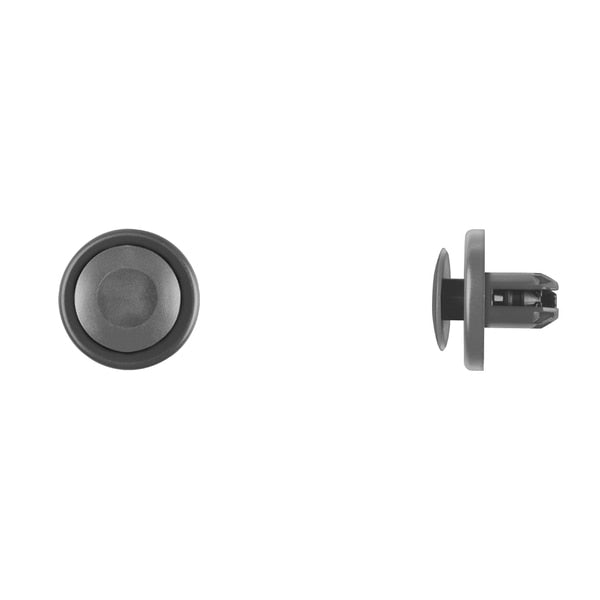 Blk Nyln Push Type Ret 8mm Hole 10mm Stem L PK15