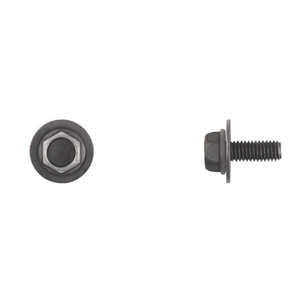 M6-1.00 Hex Head Cap Screw, Black 15 mm L