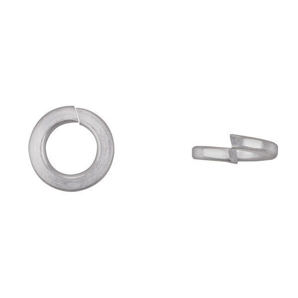 Split Lock Washer, Fits Bolt Size 9/16 in Bright Zinc Plated Finish