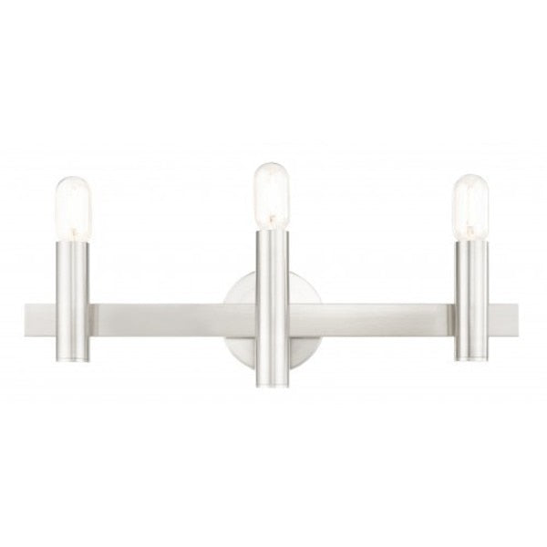 Brushed Nickel with Bronze Accents Vanit