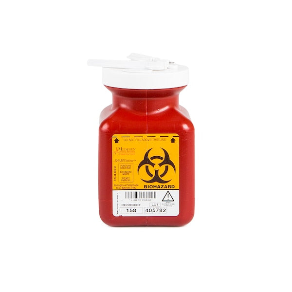 Sharps Container, .7 qt., Bottle, Red, PK40