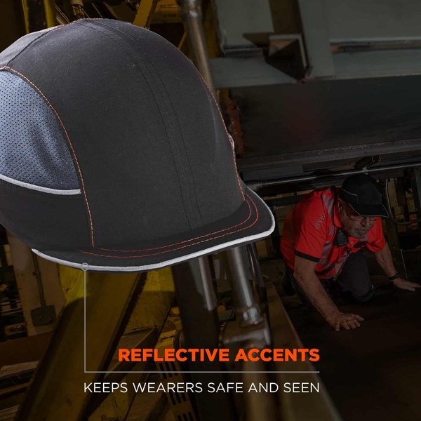 Bump Cap, Micro Brim, Black