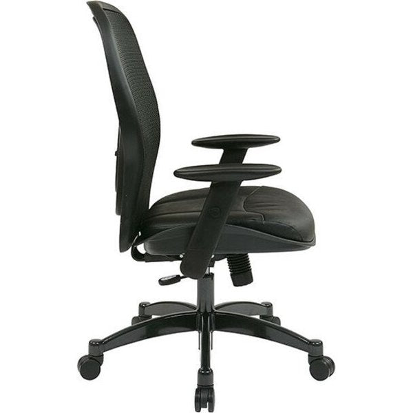 Managerial Chair, Leather, 19-1/4