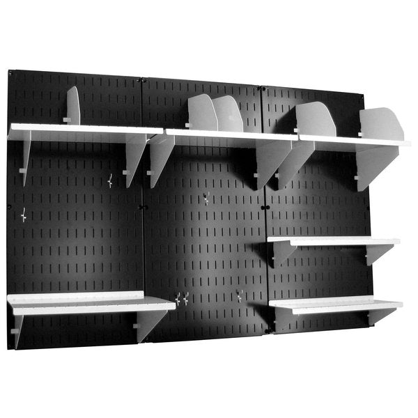 Office Wall Organizer System Unit, Black/White