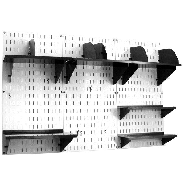 Office Wall Organizer System Unit, White/Black
