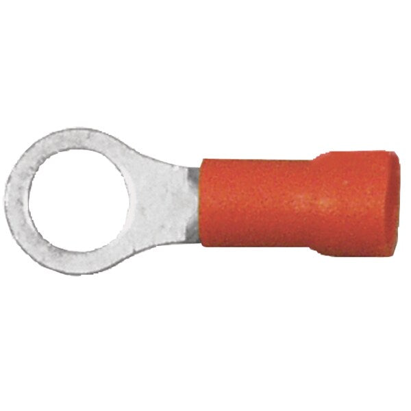 6 AWG PVC Ring Terminal #10 Stud PK100