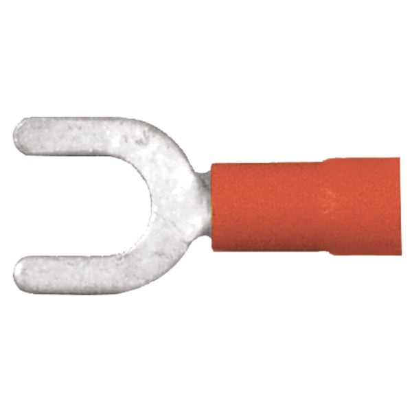 16-14 AWG PVC Spade Terminal #10 Stud PK100