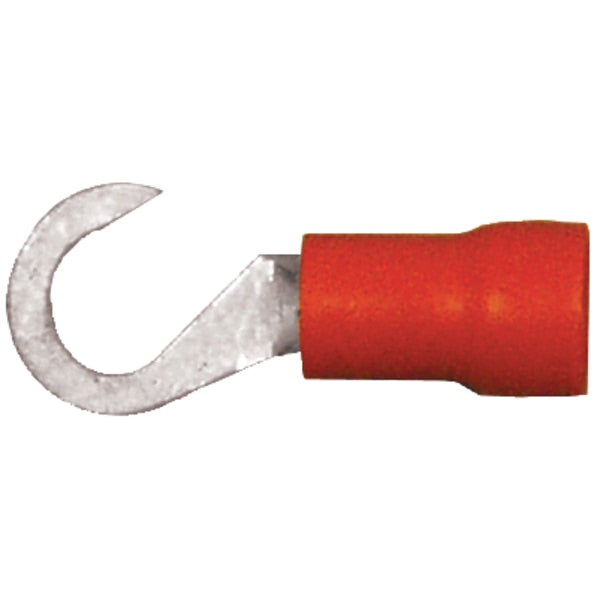 16-14 AWG PVC Hook Terminal #6 Stud PK25