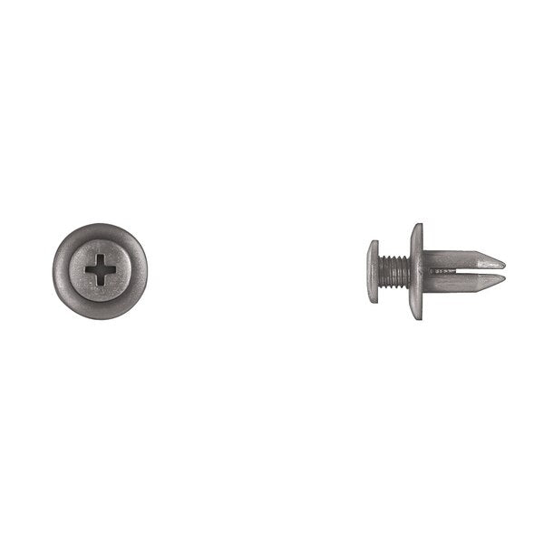 Blk Nyln Phllp Screw Ret 7mm Hole Size 12mm Stem L PK25