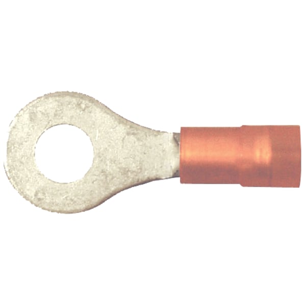 12-10 AWG Nylon Ring Double Crimp Terminal 1/4