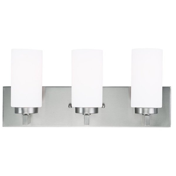 West Lake 3 Light Brushed Nickel Bath Vanity