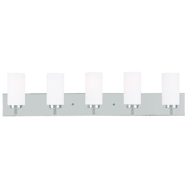 West Lake 5 Light Polished Chrome Bath Vanity