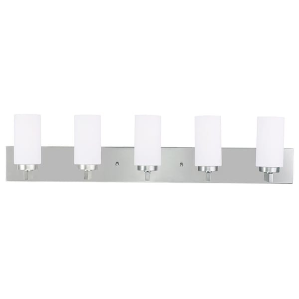 West Lake 5 Light Brushed Nickel Bath Vanity