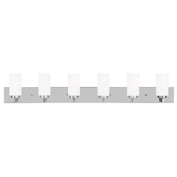 West Lake 6 Light Brushed Nickel Bath Vanity