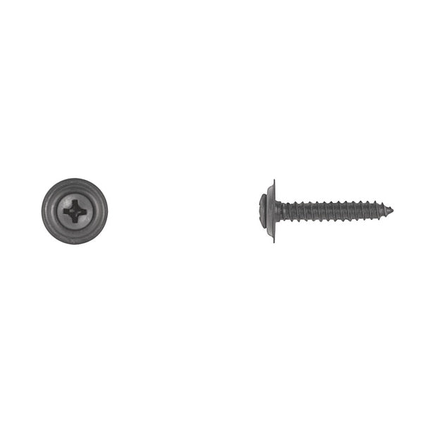 Blk Sems Trim Screws 8X1