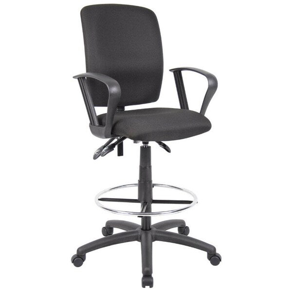 Multi-Function Fabric Drafting Stool W/ Loop Arms