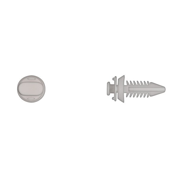 Ntrl Nyln Door Panel Ret 6.5mm Hole Size 21mm Stem L PK25