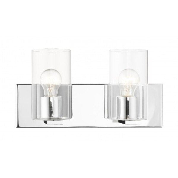 Polished Chrome Vanity Sconce, 2 Light