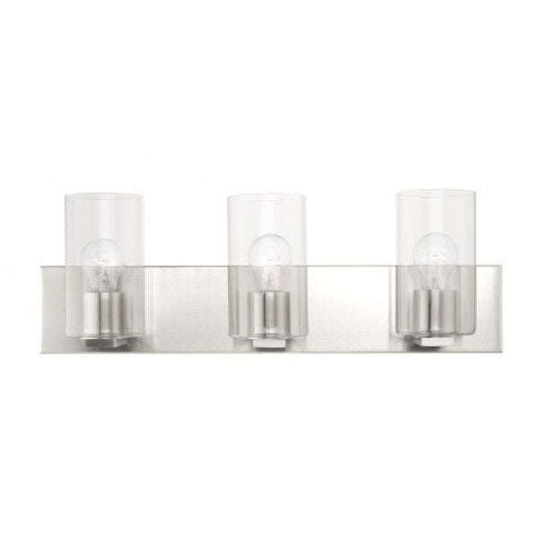 Brushed Nickel Vanity Sconce, 3 Light