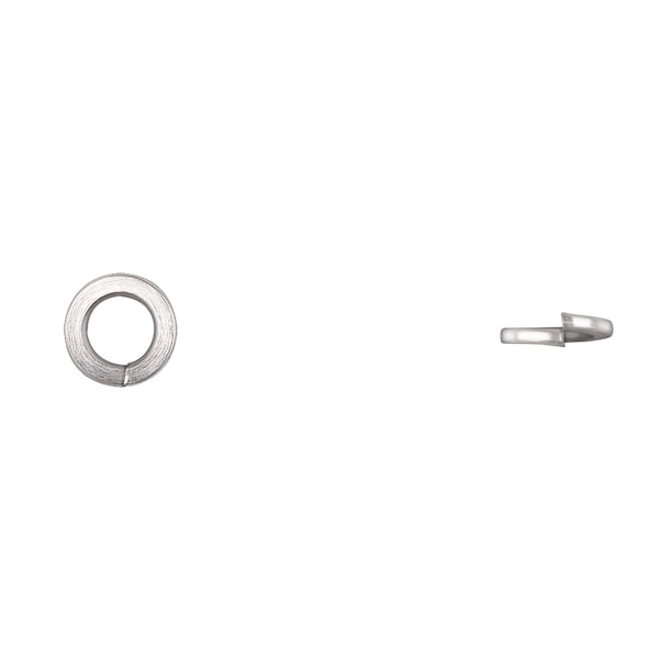 Split Lock Washer, Fits Bolt Size 8 mm Bright Zinc Plated Finish