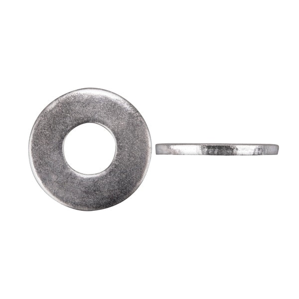 Flat Washer, Fits Bolt Size 7/8 in Bright Zinc Plated Finish