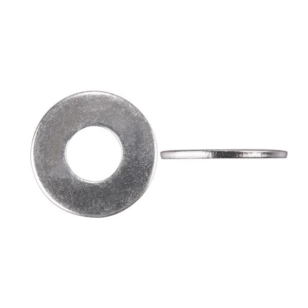 Flat Washer, Fits Bolt Size 1 in Bright Zinc Plated Finish