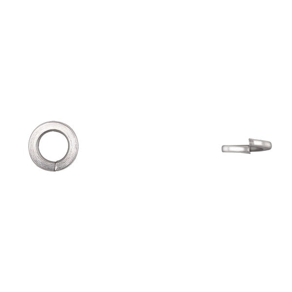 Split Lock Washer, Fits Bolt Size 8 mm Bright Zinc Plated Finish