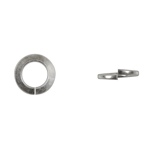 Split Lock Washer, Fits Bolt Size 14 mm Bright Zinc Plated Finish