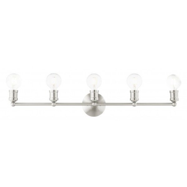 Brushed Nickel Vanity Sconce, 5 Light