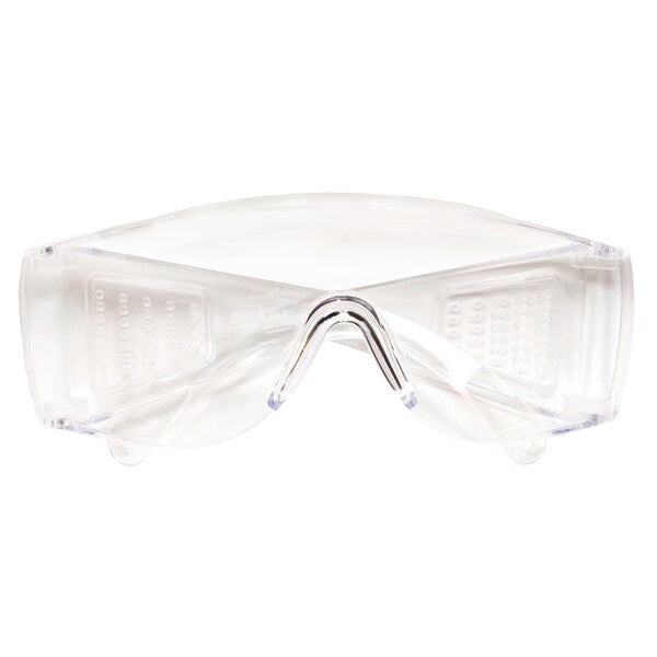Safety Glasses, Clear Polycarbonate Lens, Scratch-Resistant, 50PK
