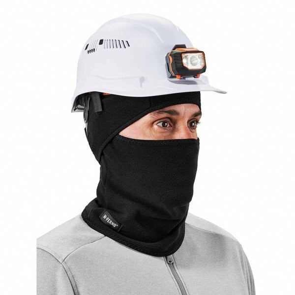 Balaclava Face Mask, 2-in-1 Detachable-Piece, Fleece, Moisture-Wicking, Black, Universal Size