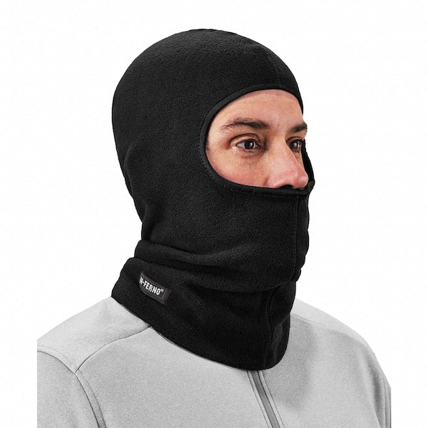 Balaclava Face Mask, Four-Way Stretchable Fleece, Moisture-Wicking, Black, Universal Size