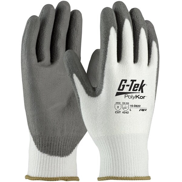 Coated Glove, ANSI Cut A2, Size L, PR