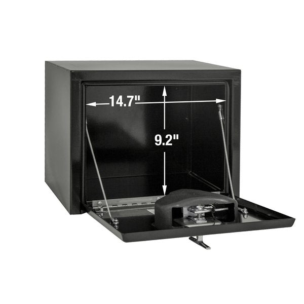 Black Steel Underbody Box, 14X12X18