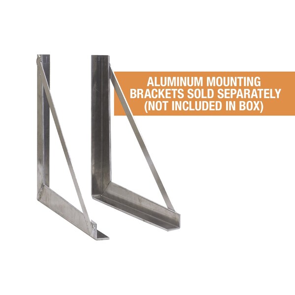 Truck Box, Underbody, Diamond Tread Aluminum, 18