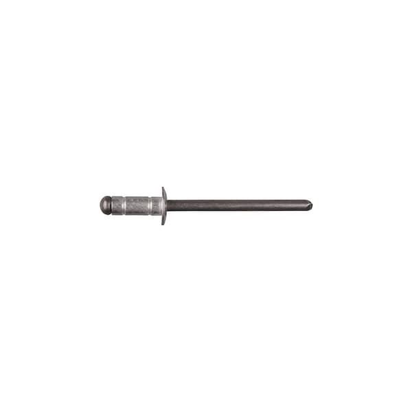 Blind Rivet, Dome Head, 5/32 in Dia., 13/32 in L, Aluminum Body, 100 PK