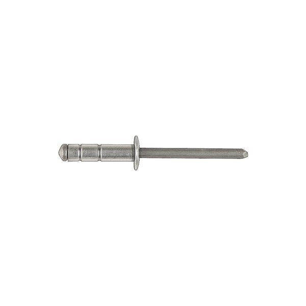 Blind Rivet, Dome Head, 3/16 in Dia., 47/64 in L, Aluminum Body, 50 PK
