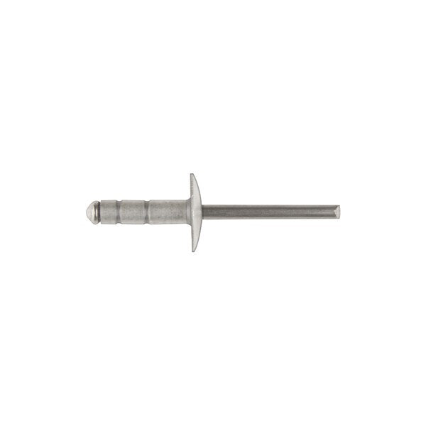 Blind Rivet, Flanged Head, 3/16 in Dia., 47/64 in L, Aluminum Body, 50 PK