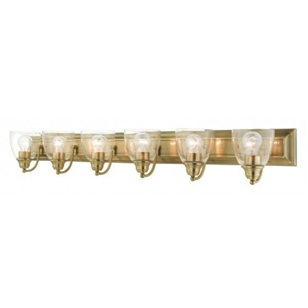 Antique Brass Vanity Sconce, 6 Light