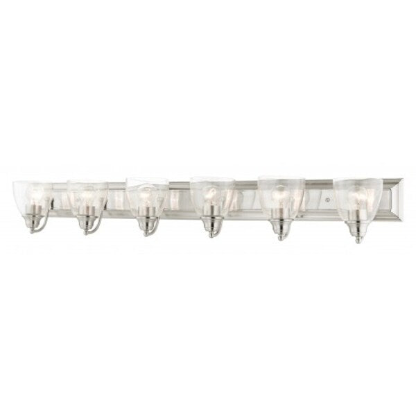 Brushed Nickel Vanity Sconce, 6 Light