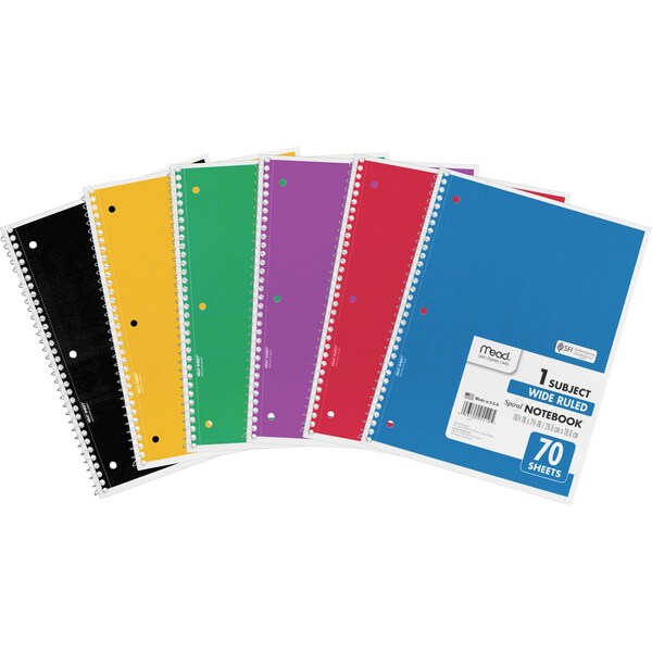 Notebook, Wire, Wide, 1Sub, 70, PK6