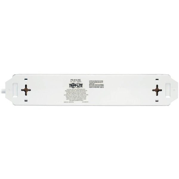 Outlet Strip, 15A, 6 Outlet, 15 ft., White