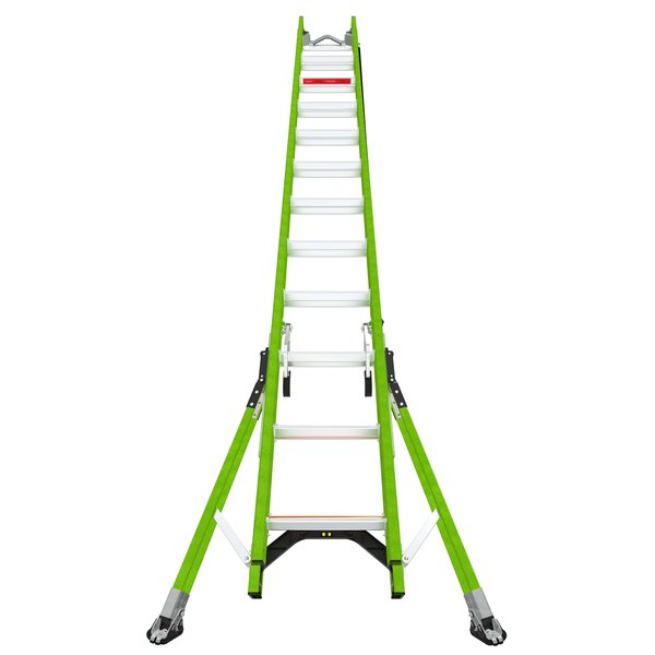 Fiberglass Extension Ladder, 375 lb Load Capacity