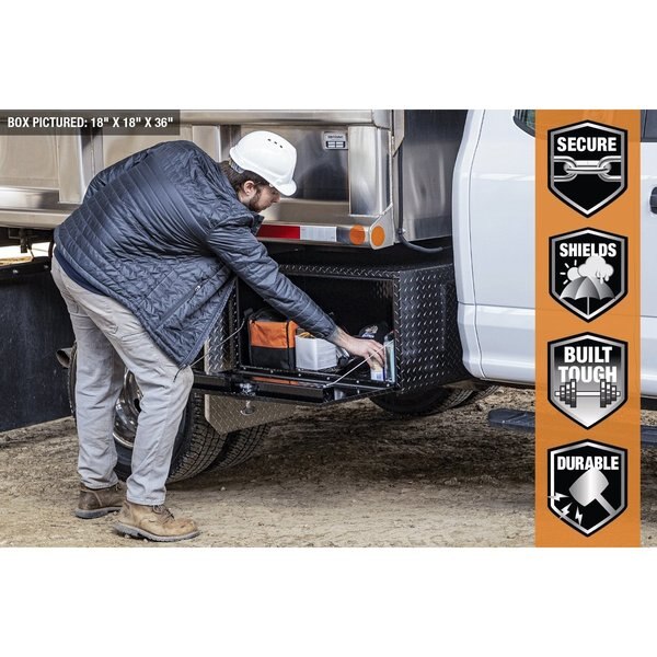 Black Underbody Truck Box, 18X18X60