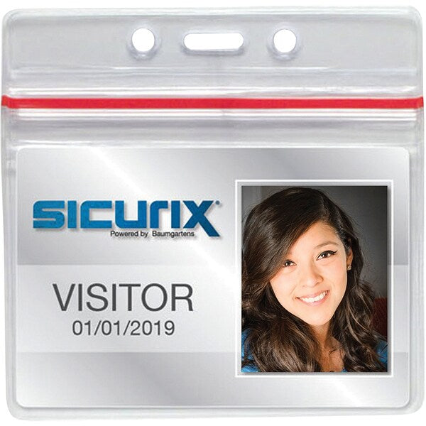 ID Badge Holder, Horizontal, PK50