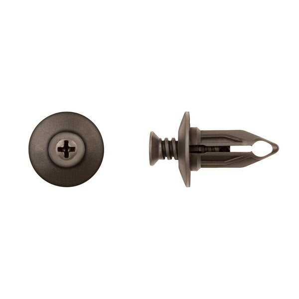Blk Nyln Bumper Fascia Ret 12mm Hole Size 25mm Stem L PK25